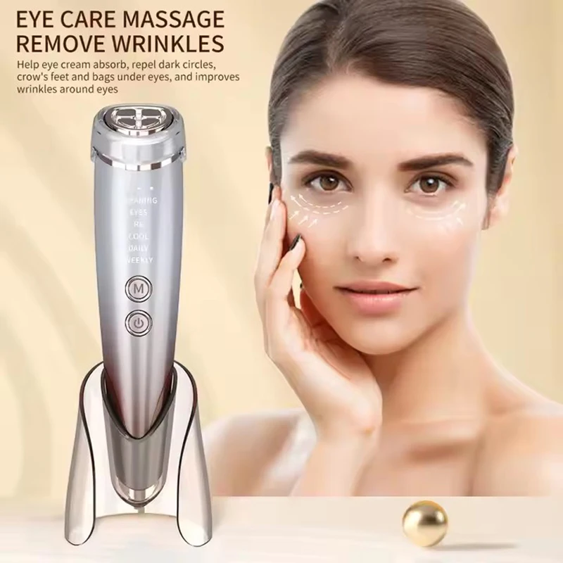 EMS Facial Massager High Frequency 6IN1 Face Lifting Microcurrents for Face and Eyes Tightening RF Beauty Health Face Care Tool