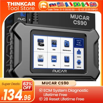 MUCAR CS90 OBD2 Scanner 28 Reset Services Lifetime Free Update Profession Engine Scan Diagnostic Tools Automotive Code Reader