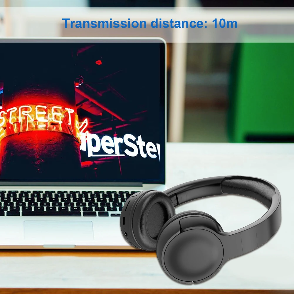 C-2251 무선 블루투스 헤드폰, 노이즈 캔슬링 헤드셋, 스포츠 게이밍 헤드폰, 딥 베이스 스테레오 사운드 이어폰