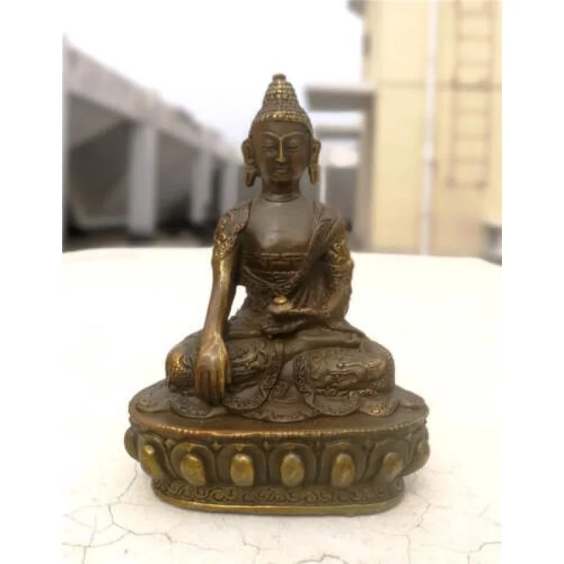 

Amitabha Buddhism Sakyamuni Buddha Bronze Antique Old Dragon Statue