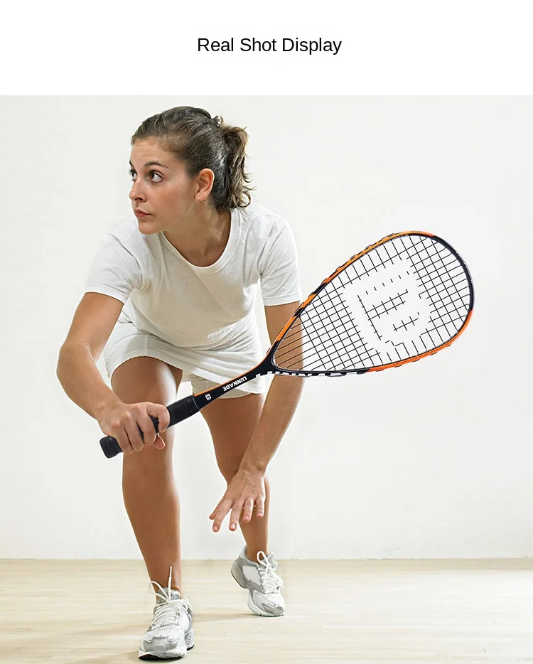 Description Picture 5 of itemSquash Rackets Ultra-Light Composite Carbon Integrated Professional Competition Training Racket Outdoor Sports Hot Sale