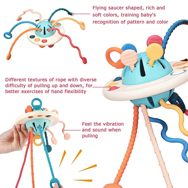 Baby Silicone Training Finger Sensory Toys Montessori Learning Educational Toys For Children Baby Birth 0 12 13 24 Months Gifts 5
