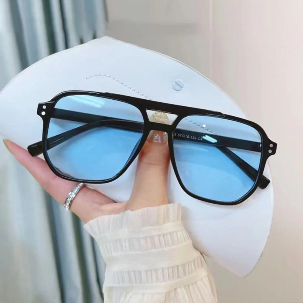 Retro Punk Square Frame Sunglasses - Anti-UV Beach Shades