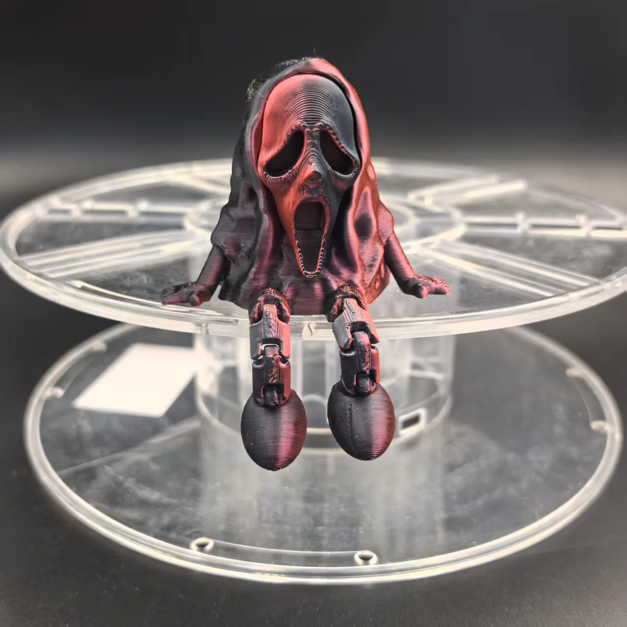 Halloween 3D Printing Ghost Fidget Toys Figures Multi-joint Movable for Home Accessories Kids Prank Gift Living Room Decoration