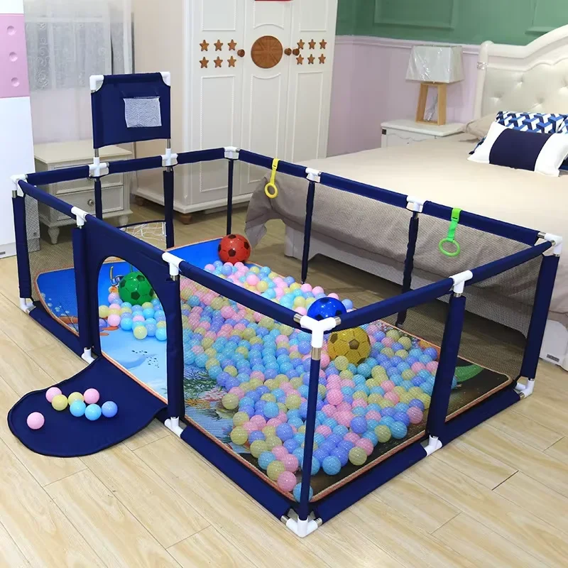 Baby Playground Home Playpen Football Basketball for Children Large Safety Fence Balls for Dry Pool