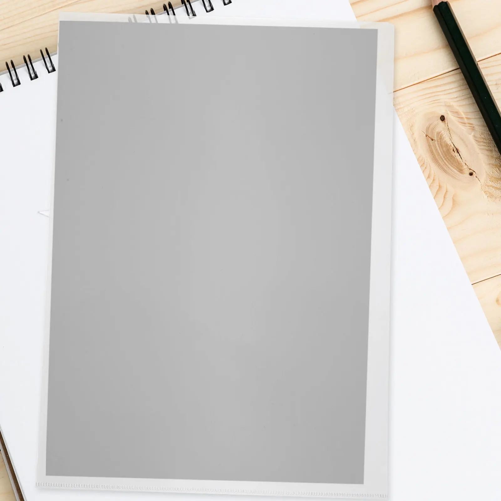 24Pcs 투명 파일 슬리브 PP 소재 문서 정리 홀더 종이 보관 슬리브 사무실 연구 문서 보호기 플라스틱