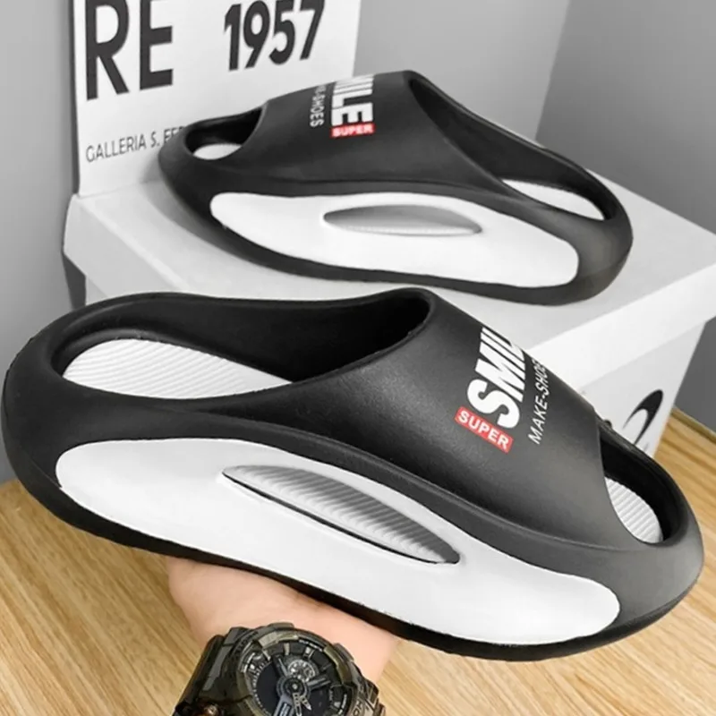 Men's slippers massage sandals man summer beach shoes Thick Bottom Unisex Soft Slipper sneakers EVA Non-slip women home slipper 4