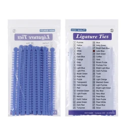 Vibrant Multi - Color Dental Orthodontic Elastic Ligature Ties - Bulk Pack of 1000 (Lake Blue)