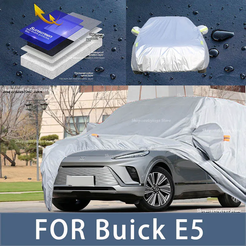 

For Buick E5 Outdoor Protection Full Car Covers Snow Cover Sunshade Waterproof Dustproof Exterior Car accessories