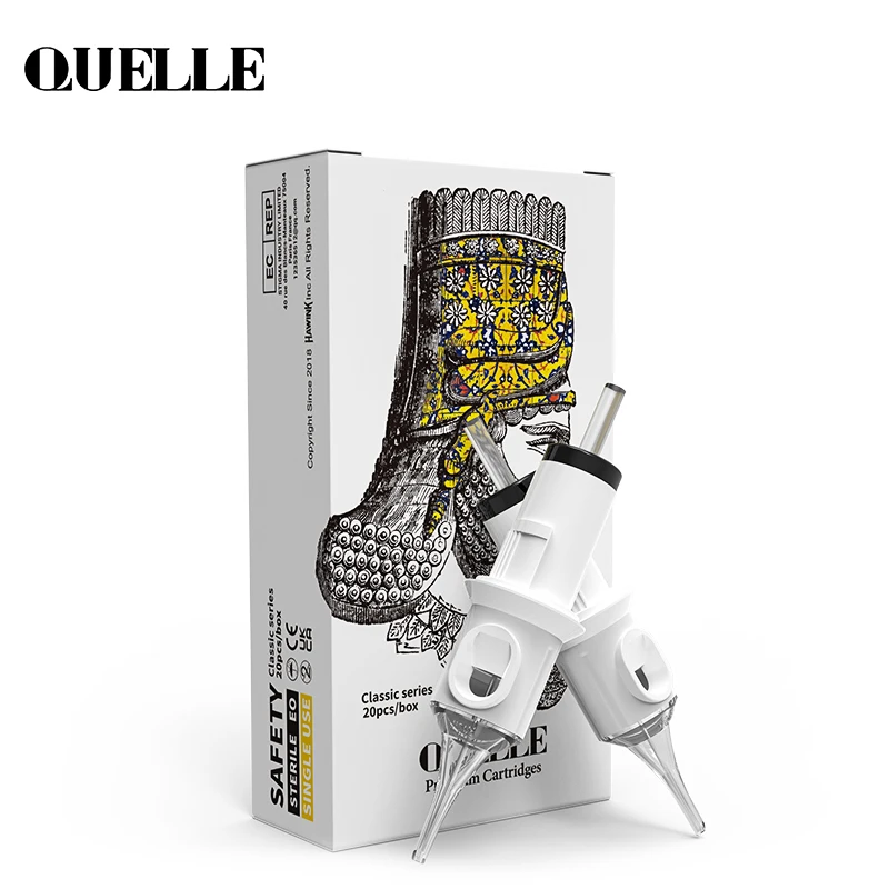 QUELLE 20/50PCS Tattoo Cartridge 3RL 5RL 7RL Disposable Sterile Round Liner Needles 0.3/0.35mm Permanent Makeup For Tattooist 2