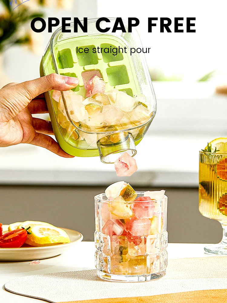 500ml/800ml Ice Cube Bottle Portable Silicone Freezer Ice Trays zero-contact pressure ice cube mold Whiskey Cube Maker