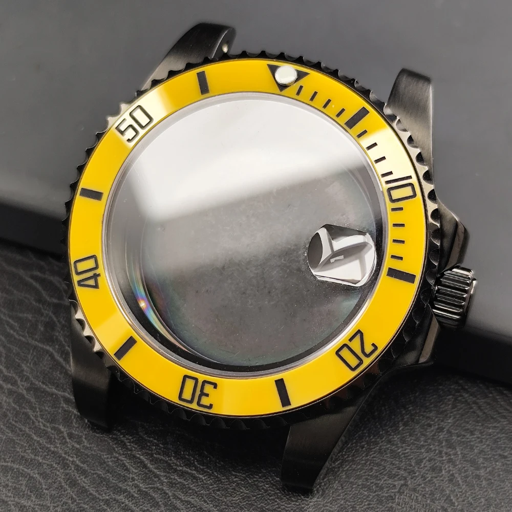 Premium 40.5MM Sapphire Glass GMT Case with Bidirectional Rotating Bezel for 28.5MM Dial and 20mm Strap