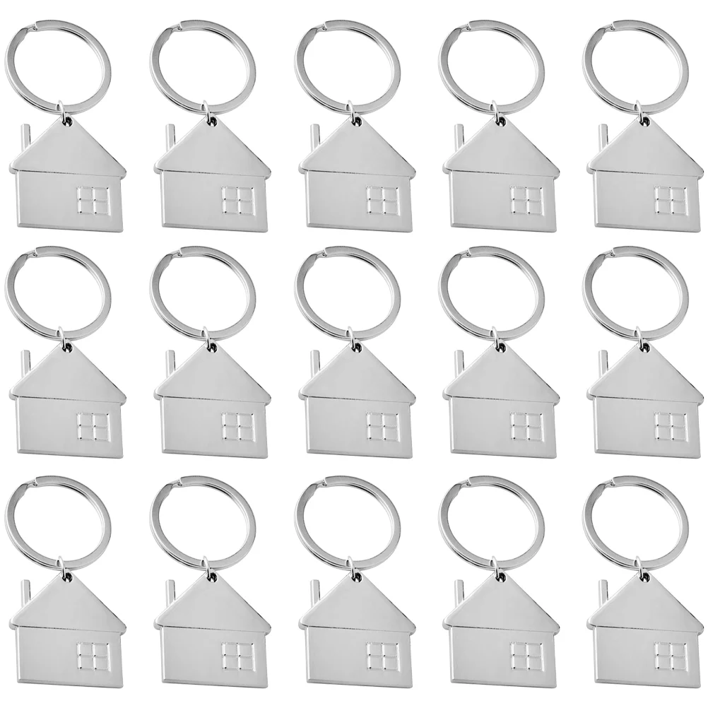 

House Key Chains House Pendant Keychains Housewarming Keychain Gift Pendant Keychain Metal Keyring Housewarming Gift