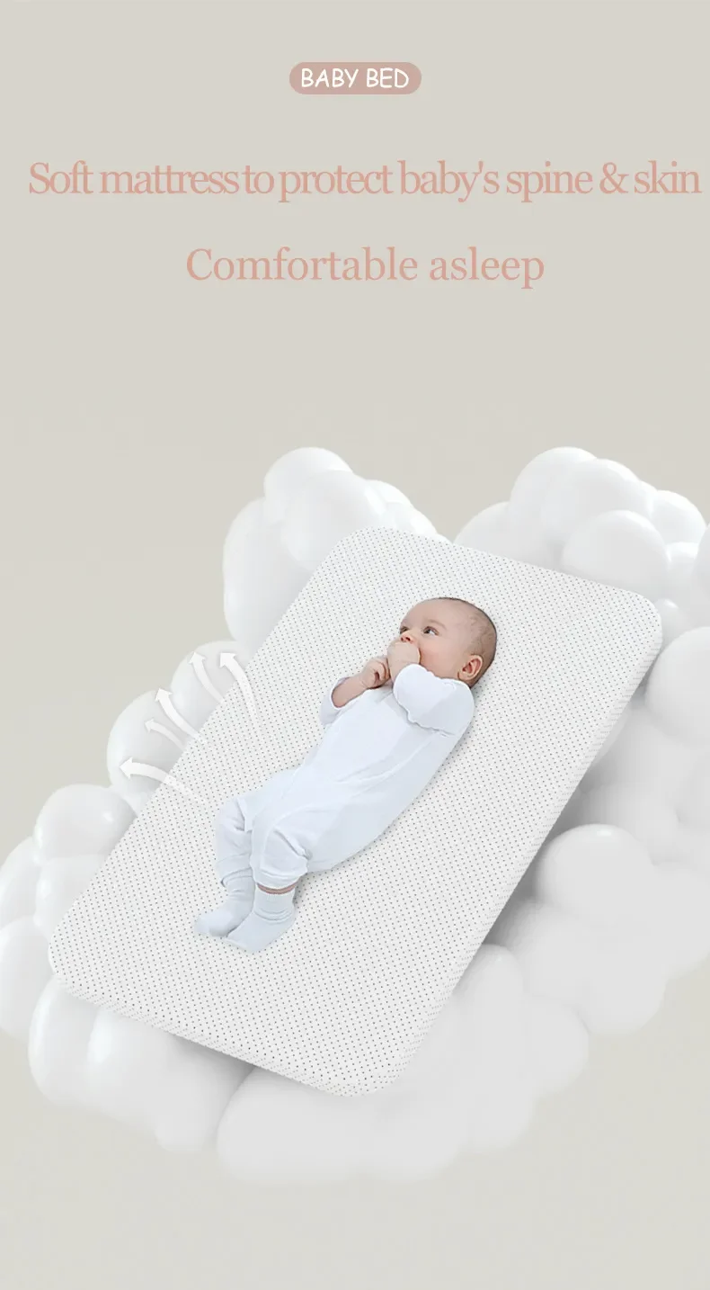 Smart Electric Baby Cradle with Auto Swing Bluetooth Music Timer Control Lightweight Foldable Bed Comfortable Sleep for Infants S2981b0dbf3a24ce98c36e0dee69fffceu