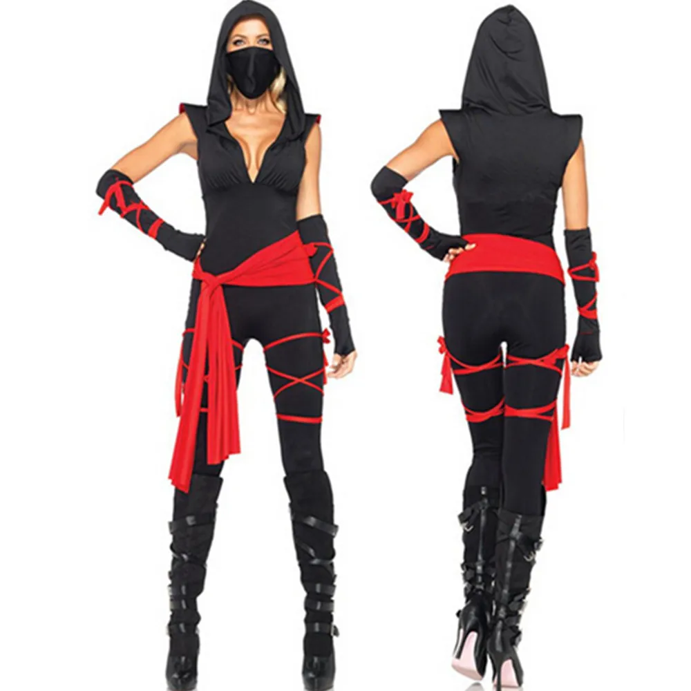 

Adult Women Anime Masked Warrior Costumes Halloween Masquerade Fancy Dress Cosplay Costume