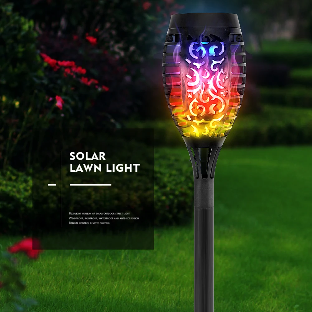 Lampe Torche Solaire, Torche de Danse de Flamme Vacillante de Jardin  Extérieur LED IP65 étanche, Lumières de Flamme Solaire Ma[253] - Cdiscount  Maison