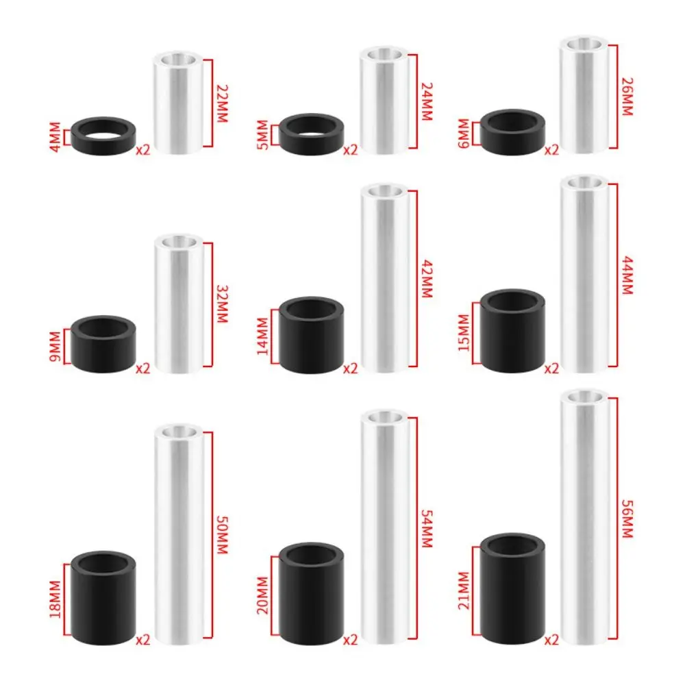 알루미늄 합금 MTB 후면 충격 부싱 OD 12mm ID 8mm 산악 자전거 충격 흡수 장치 부품 도로 자전거 MTB