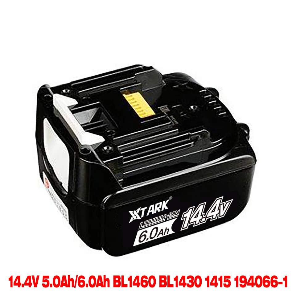 14.4v 5.0ah Rechargeable Li-ion Battery For Makita 14v Power Tools  Batteries Bl1460 Bl1430 1415 194066-1 - Rechargeable Batteries - AliExpress
