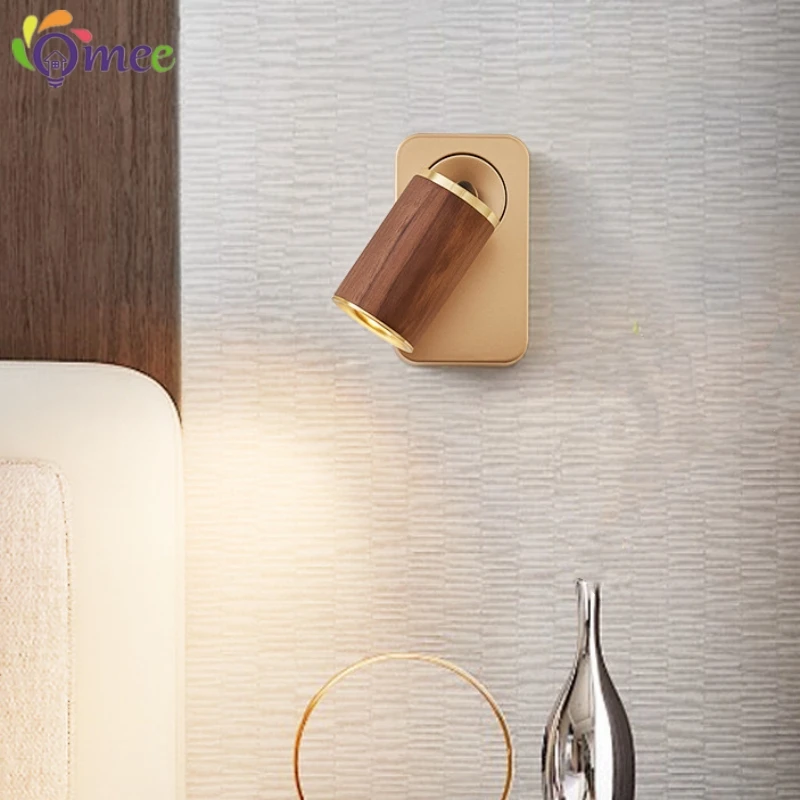 Nordic Wood Wall Lamp For Bedside Study Living Room Table Corridor Mirror Lamp Wardrobe Aisle Warm Home Lights Fixture Luminaire
