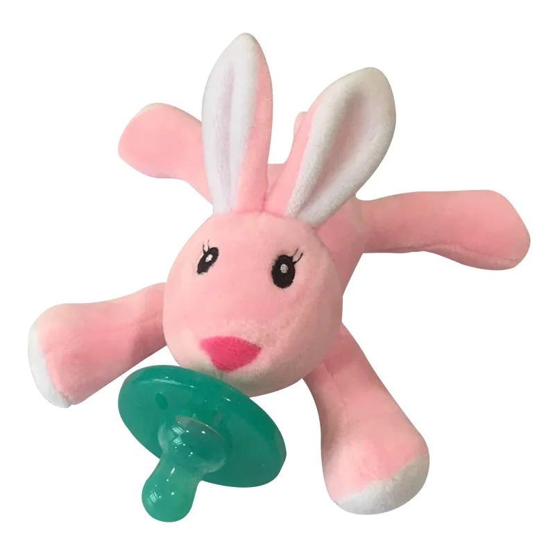 Baby Pacifier Silicone Pacifier Baby Pacifier Cute Cartoon Animals Shape Detachable Doll Newborn Plush Nipple Soother Toys