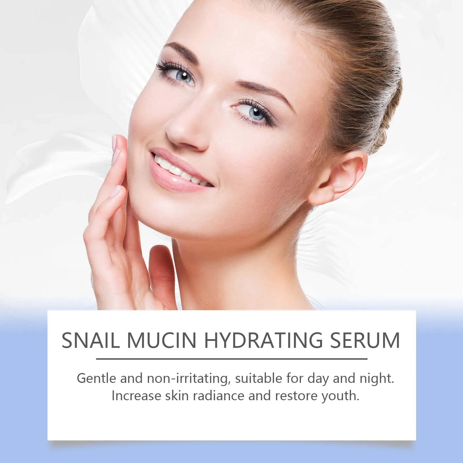 EELHOE Snail Mucin Serum Rejuvenating Shrinking Pore Firm Lift Improve Sagging Moisturize Brightening Skin Face Care Cream 100ml 3