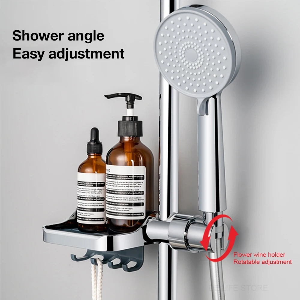1/2 PCS Bathroom Shelf Without Drilling Bathroom Shelf Shower Organiser With Shower Stand Shampoo Holder Shower Shelf Bathroom A 5