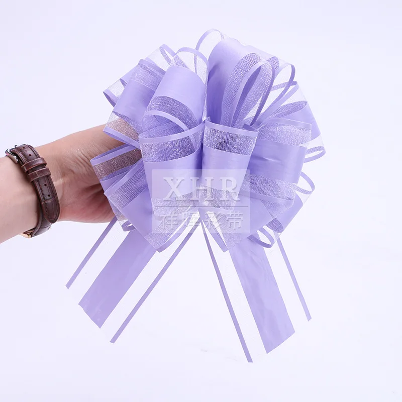 White Wedding Car Ribbon Pull Bows Knot Gift Wrap Wedding Car Decor Birthday Party Supplies Pew Chairs DIY Home Decoration