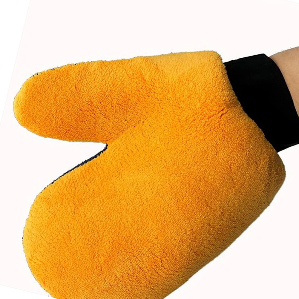 Car Care Glove Plush Wash Mitt Microfiber Car Cleaning Detailing Glove Tools Cloth Furniture Glass Dust Cleaning Washer