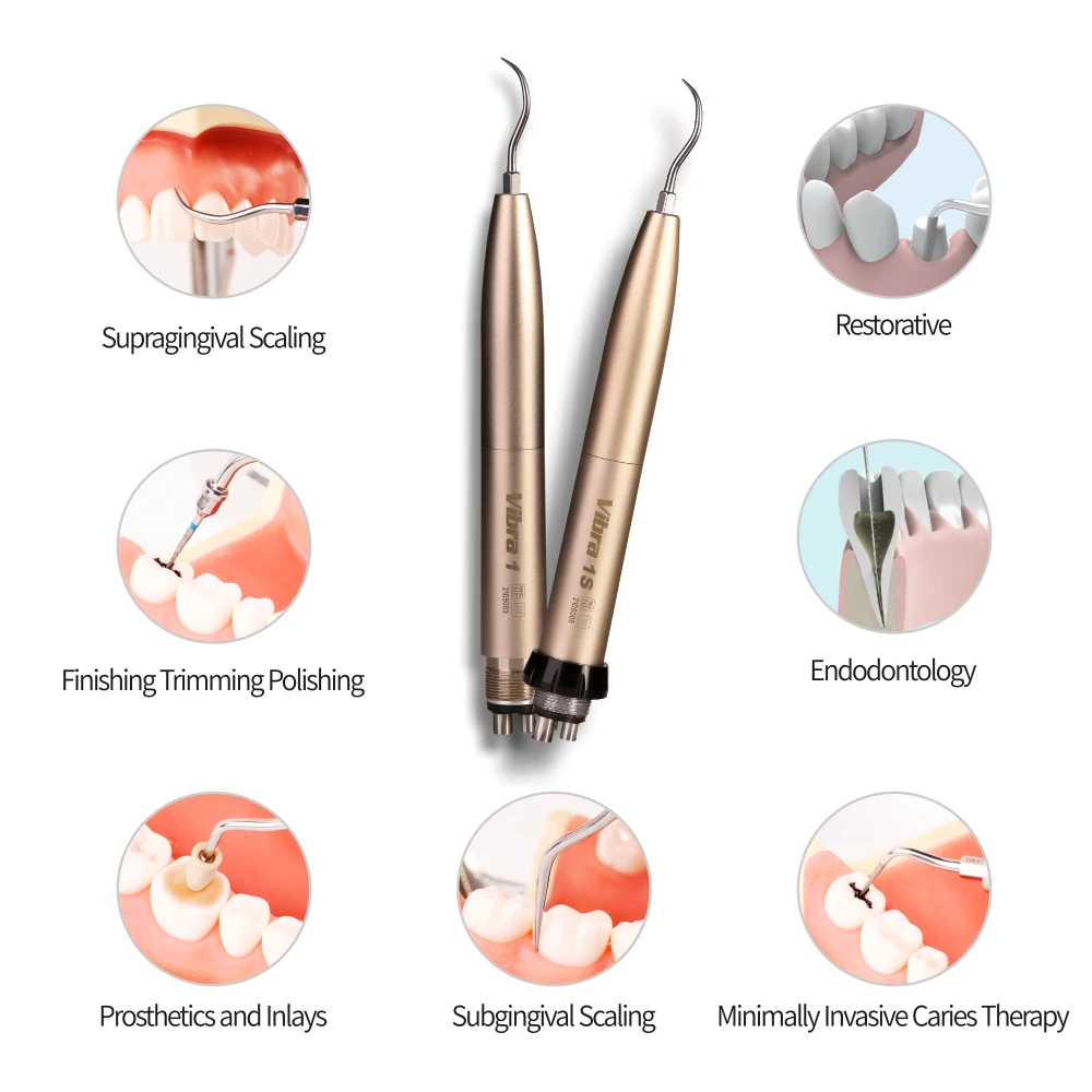 Dentystyczny ultradźwiękowy skaler powietrza 2/4 otwory szybkozłącze wybielić zęby skalowanie polerowania instrumentu czyszczącego Vibra 1/1S