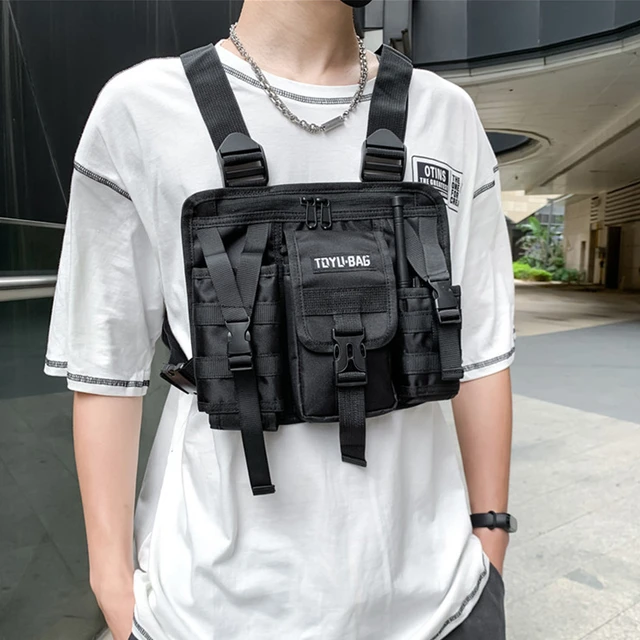 Fashion Functional Tactical Chest Bag for Men Fashion Bullet Hip