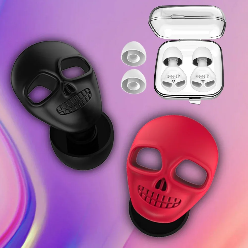 Silicone Reusable Noise Cancelling Earplugs for Sleep, Travel, and Swimming