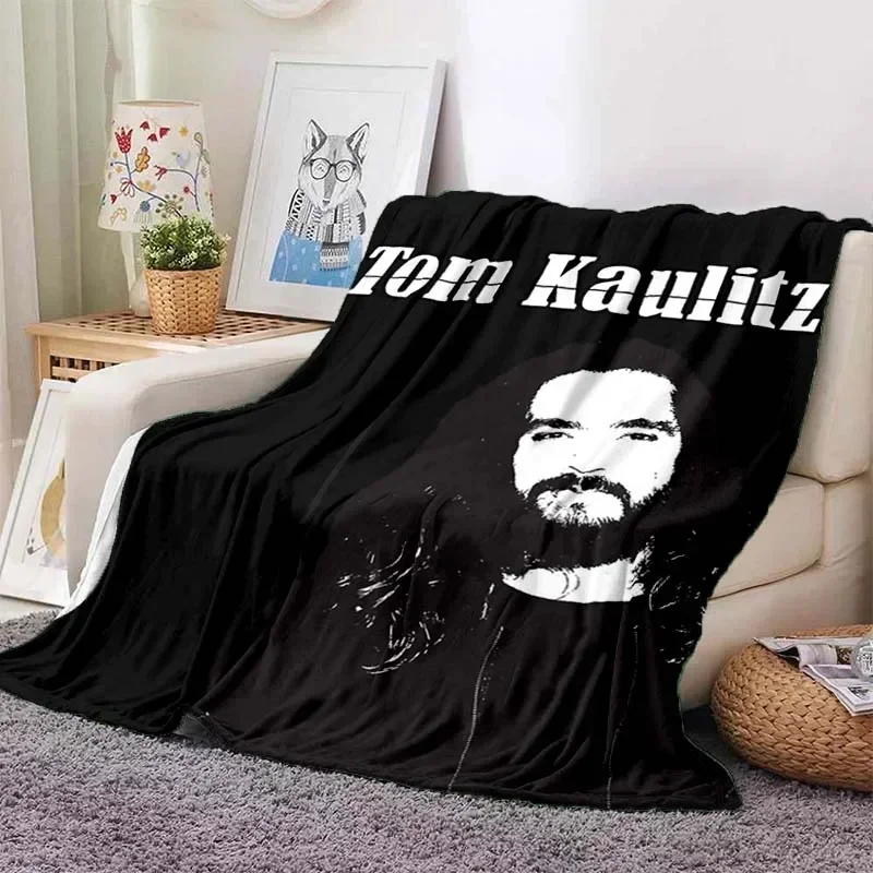 Tokio Hotel band Retro printed blanket warm blanket flannel soft and comfortable blanket home travel bedding birthday gift 4