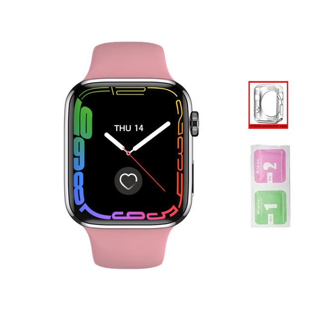 MT8 Smart Watch Bluetooth Call Smartwatch 1.95 Inch Screen Heart Rate Blood Oxygen DIY Dials Support QI Charger PK  IWO 15