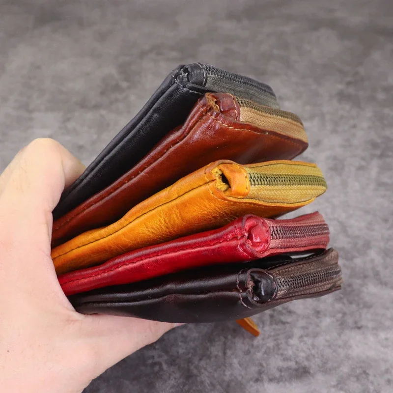 Coin Purse Men Mini Wallet Leather Change Pouch Keys Card Storage Bag Card Holder,coin purse,card wallet,coin wallet,change bag