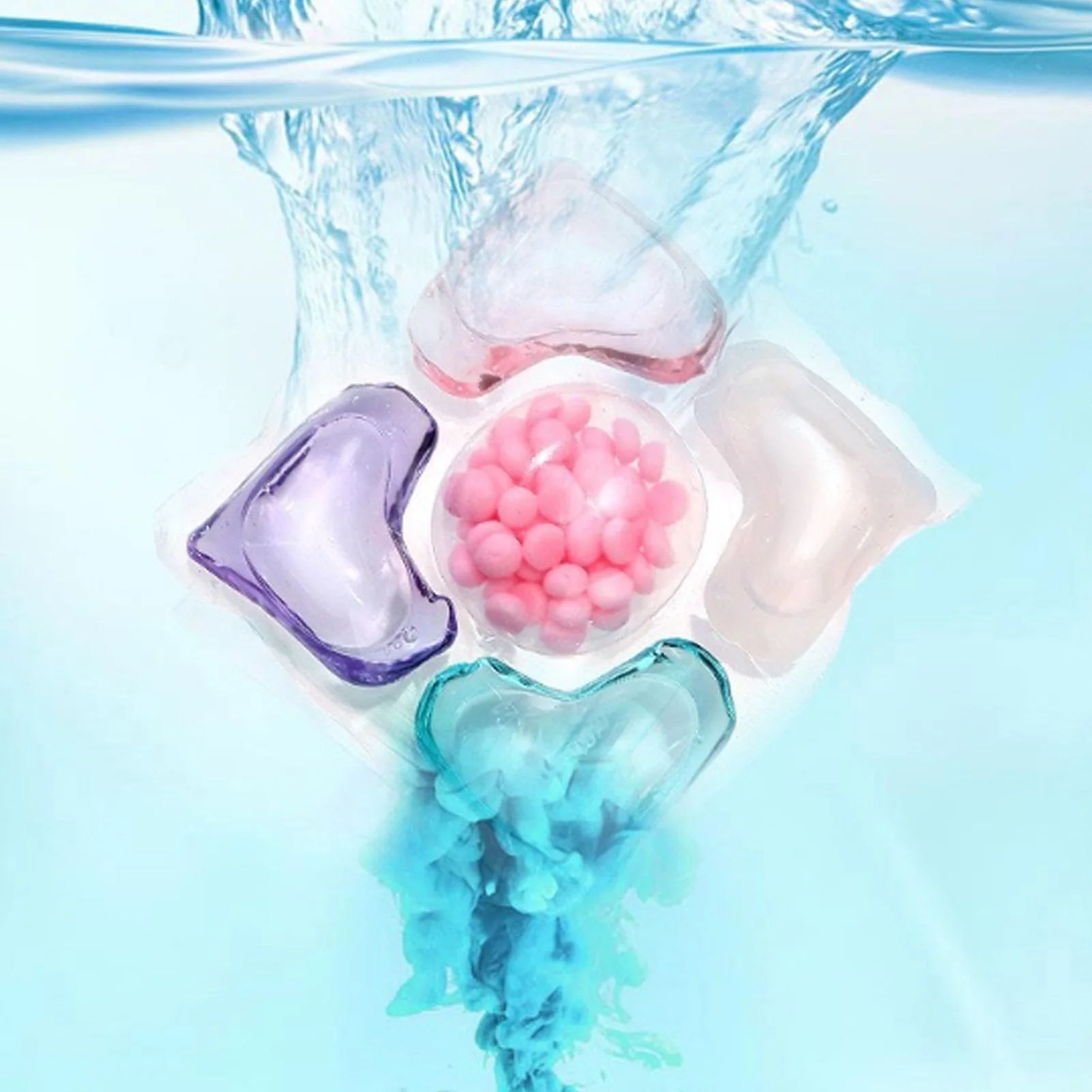 5 in 1 Laundry Detergent Beads Ball Long-Lasting Fragrance Easy to Use for Washing Clothes Odor Removal