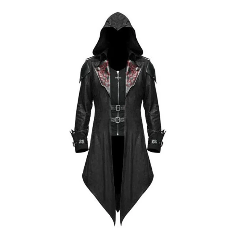 thumbnail image 1 of 2023 Nuevo juego de asesinos medievales Assassins Creed Disfraz de cosplay Edward Ropa de calle Chaqueta con capucha Ropa de fiesta de Halloween, 1 of 5
