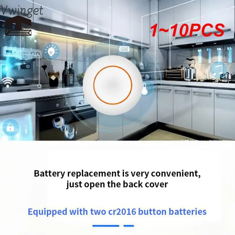 

1~10PCS Wireless Remote Controller 433M Mini Round Learning Code 1527 One Button Random Paste Wiring Free Smart Remote Control