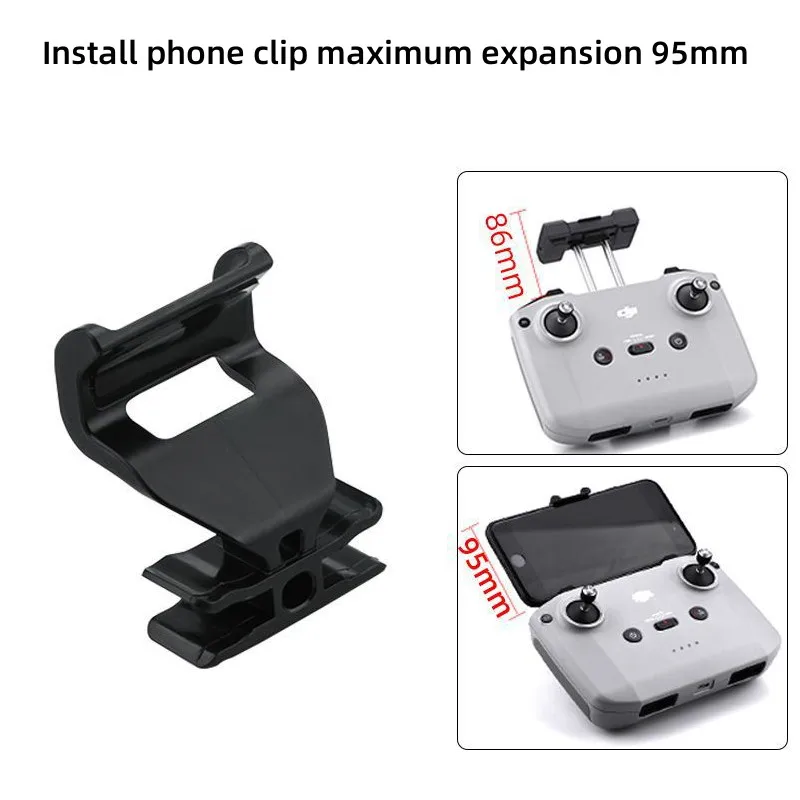 리모컨 스마트폰 태블릿 클립 리모컨 마운트, 2in 1 RC-N2, DJI 에어 3 미니 4pro 드론 액세서리 거치대