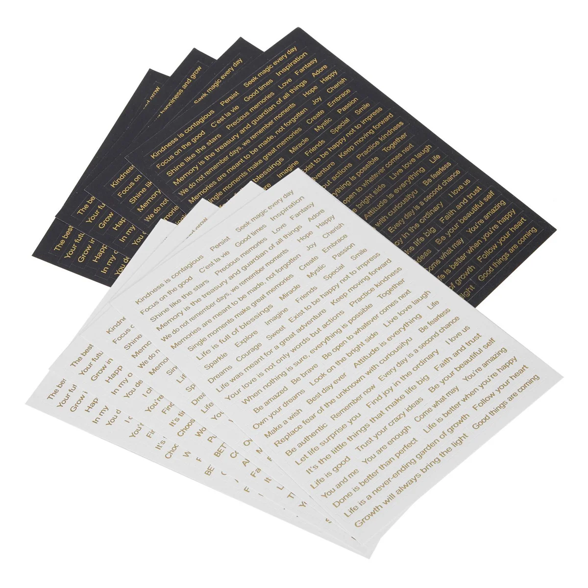 

8 листов, винтажные наклейки с цитатами, б