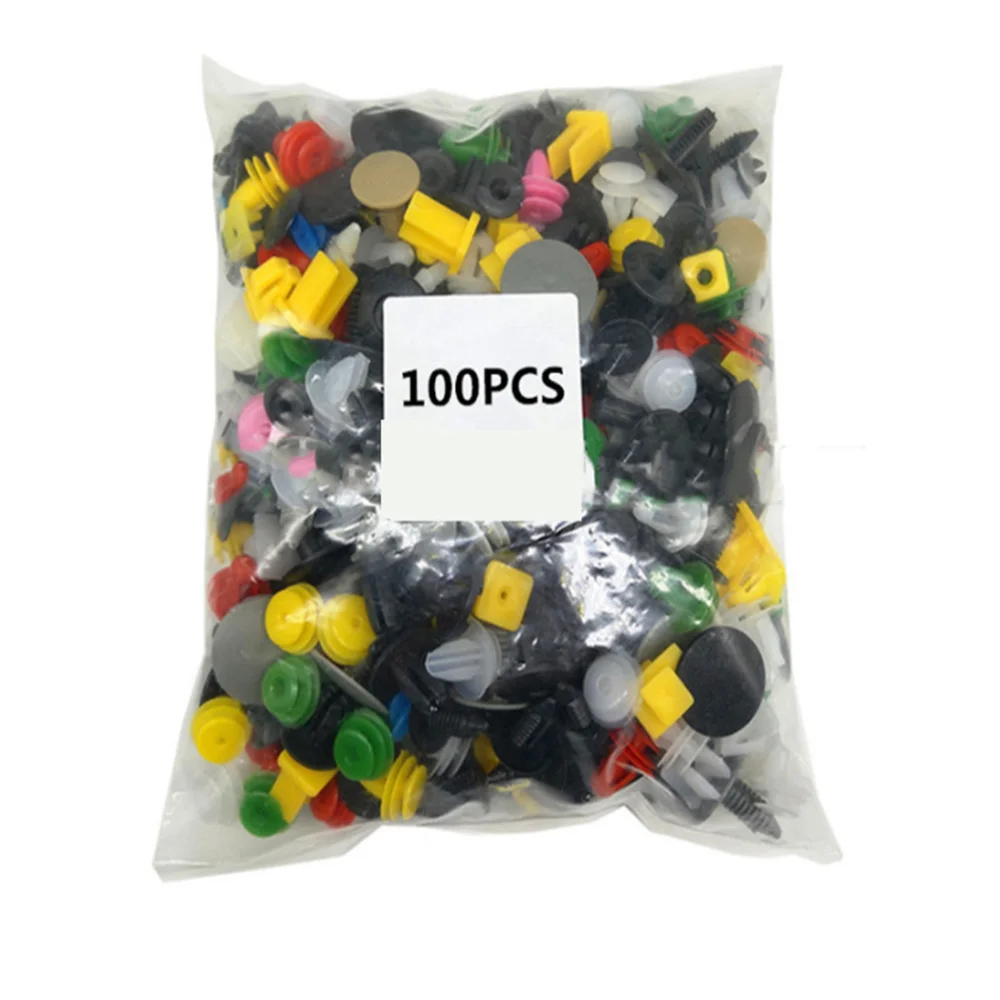 100pcs car Plastic Fastener Accessories for Mitsubishi ASX Outlander Lancer EX Pajero Opel mokka Volvo S60 V60 X