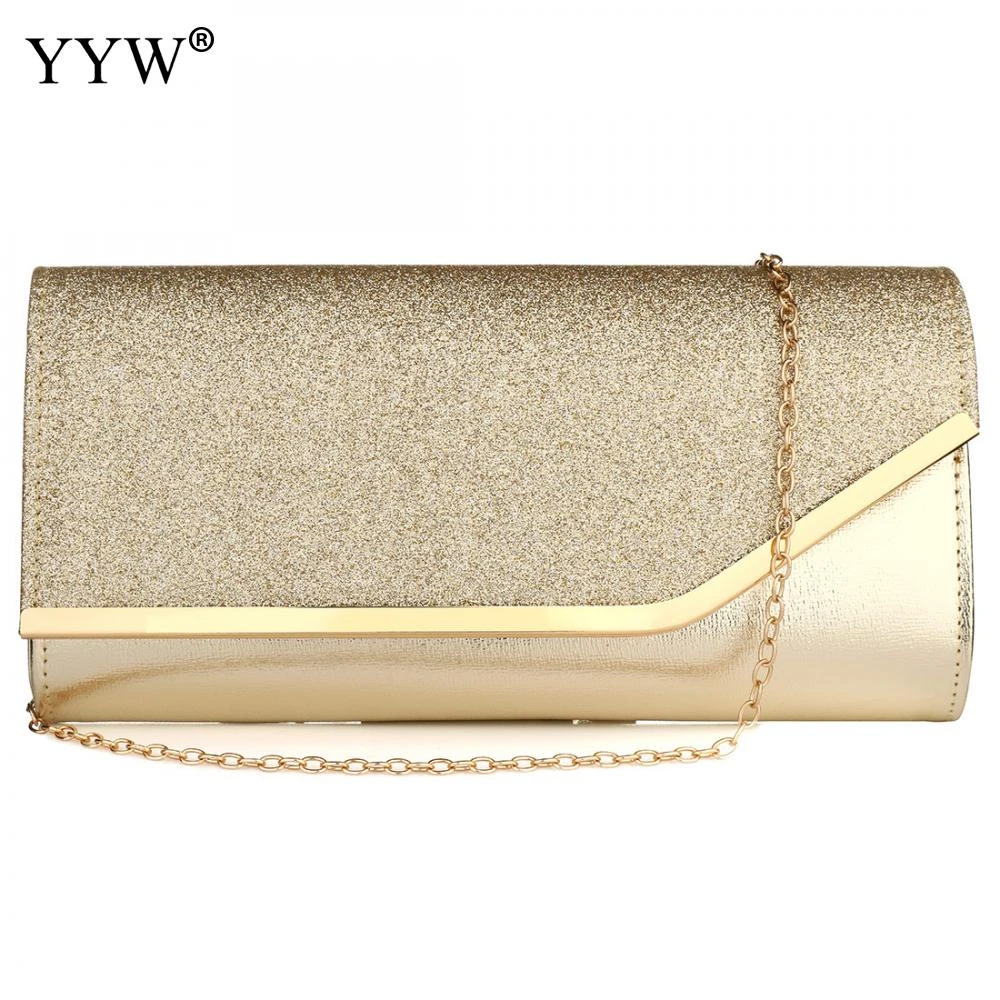 Sequined Envelope Clutch Bags For Women 2020 Fashion Gold Purses And Handbags With Chain Shoulder Bags Wedding Party Clutches