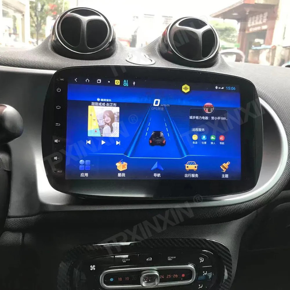Gps Per Mercedes Benz Smart 453 Per 2014-2020 Android Autoradio Schermo Tesla Ricevitore Stereo 2Din Autoradio Lettore Multimediale