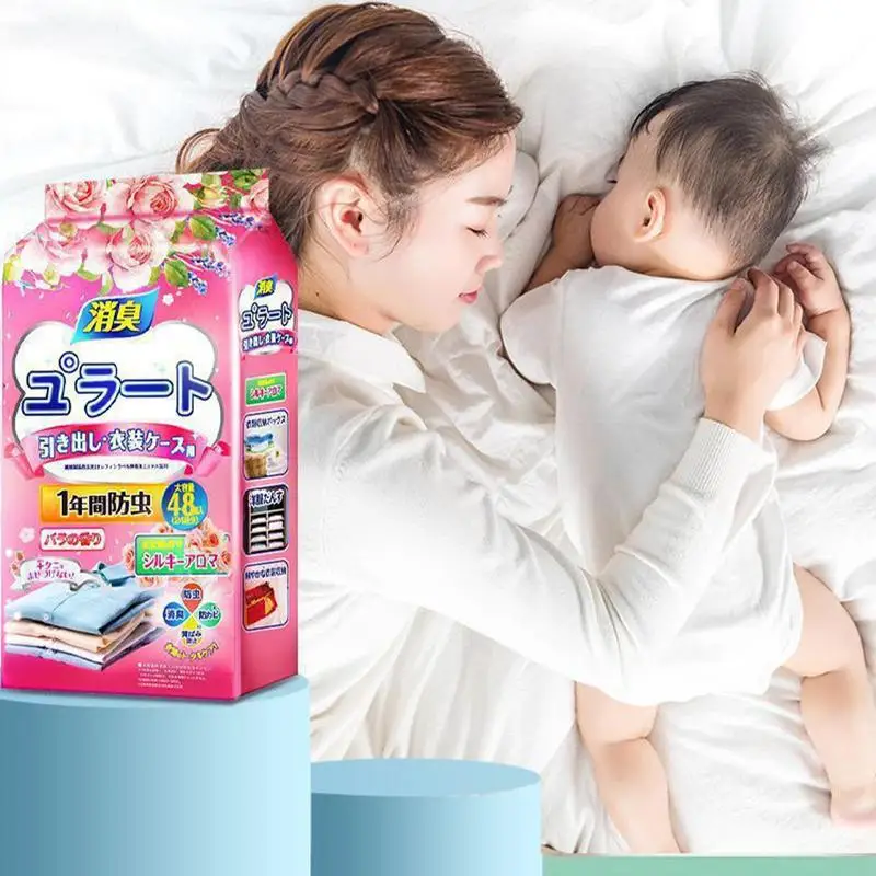 48pcs Wardrobe Deodorant Insect Repellent Camphor Balls Moisture-proof Wardrobe Deodorant Long-lasting Fragrance Repellent - Image 5