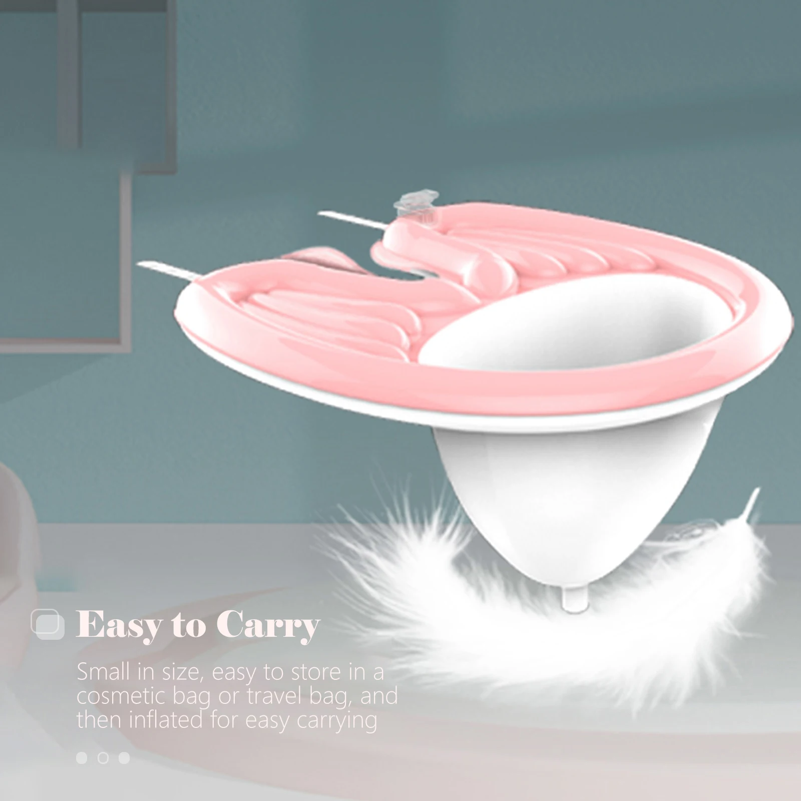 Hair Washing Basin Inflatable Hair Washing Basin Portable PVC Foldable Shampoo Basin For Pregnant Women Elderly Patient Quickly Inflated Deflated