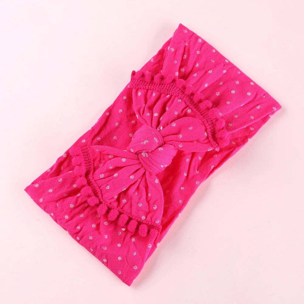 

Baby Girl Headbands Girls Cable Knit Elastic Hair Bands For Children Nylon Bows Headband Turban Baby Hair Accessories