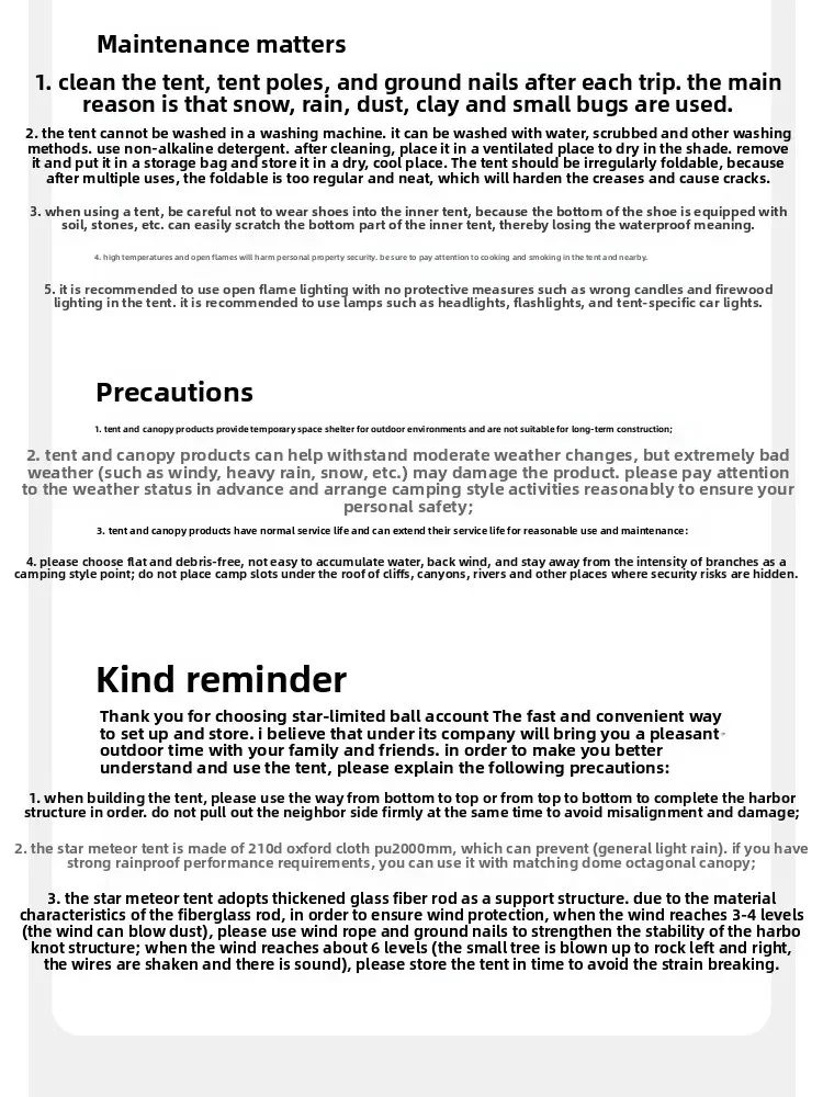 LUING BOX Automatic Folding Camping Tent - image 23