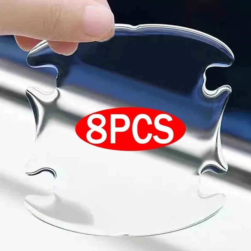 Transparent Car Door Handle Bowl Anti-scratch Stickers Strip Protection Rearview Mirror Anti-collision Invisible Clear Strips