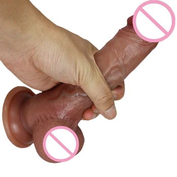 Six Models Realistic Makeup Dildos Silicone Big Penis Anal Sex Toys For Women Strapon Female Masturbation Vagina Orgasm Gag Dick 4