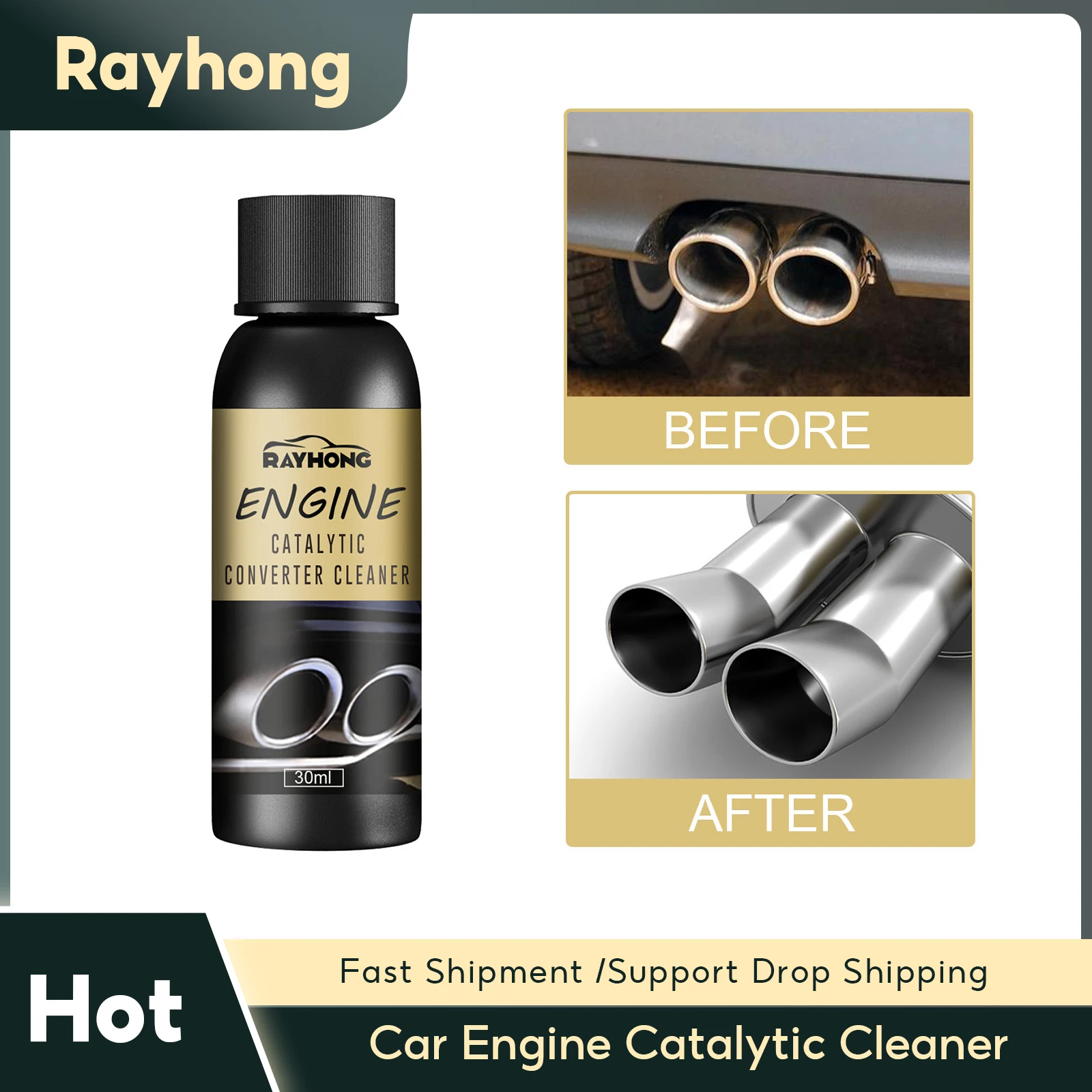 

Car Engine Catalytic Cleaner Exterior Accelerators Polishing Automobile Carbon Deposit Remove Vehicle Fuel System Cleaning Agent
