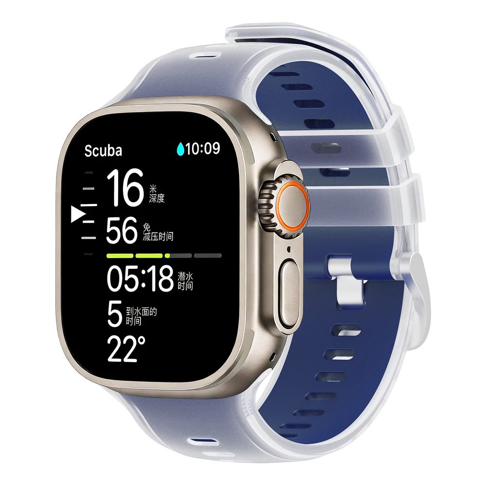 Durable Soft Silicone Sports Band for Smartwatches - Multiple Sizes Available
